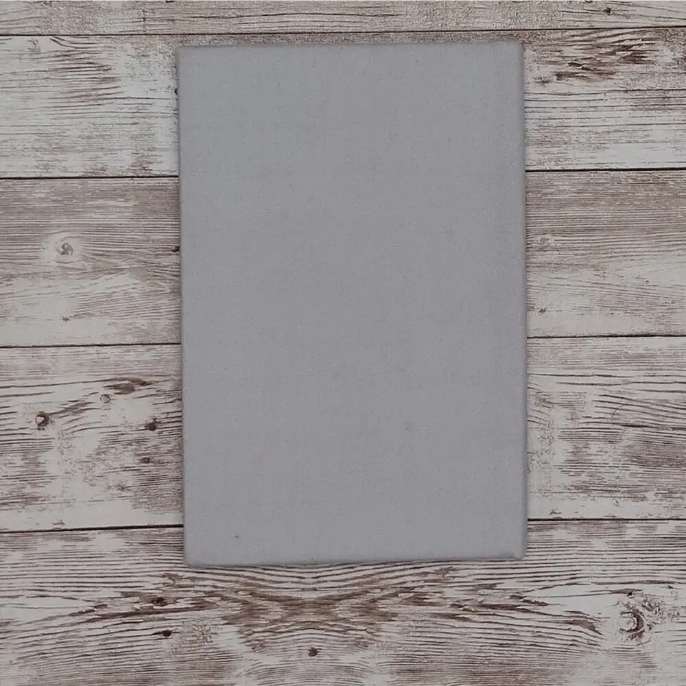 Grey Fabric Cover Journal, Repurposed Book Journal, Rebound Book Notebook